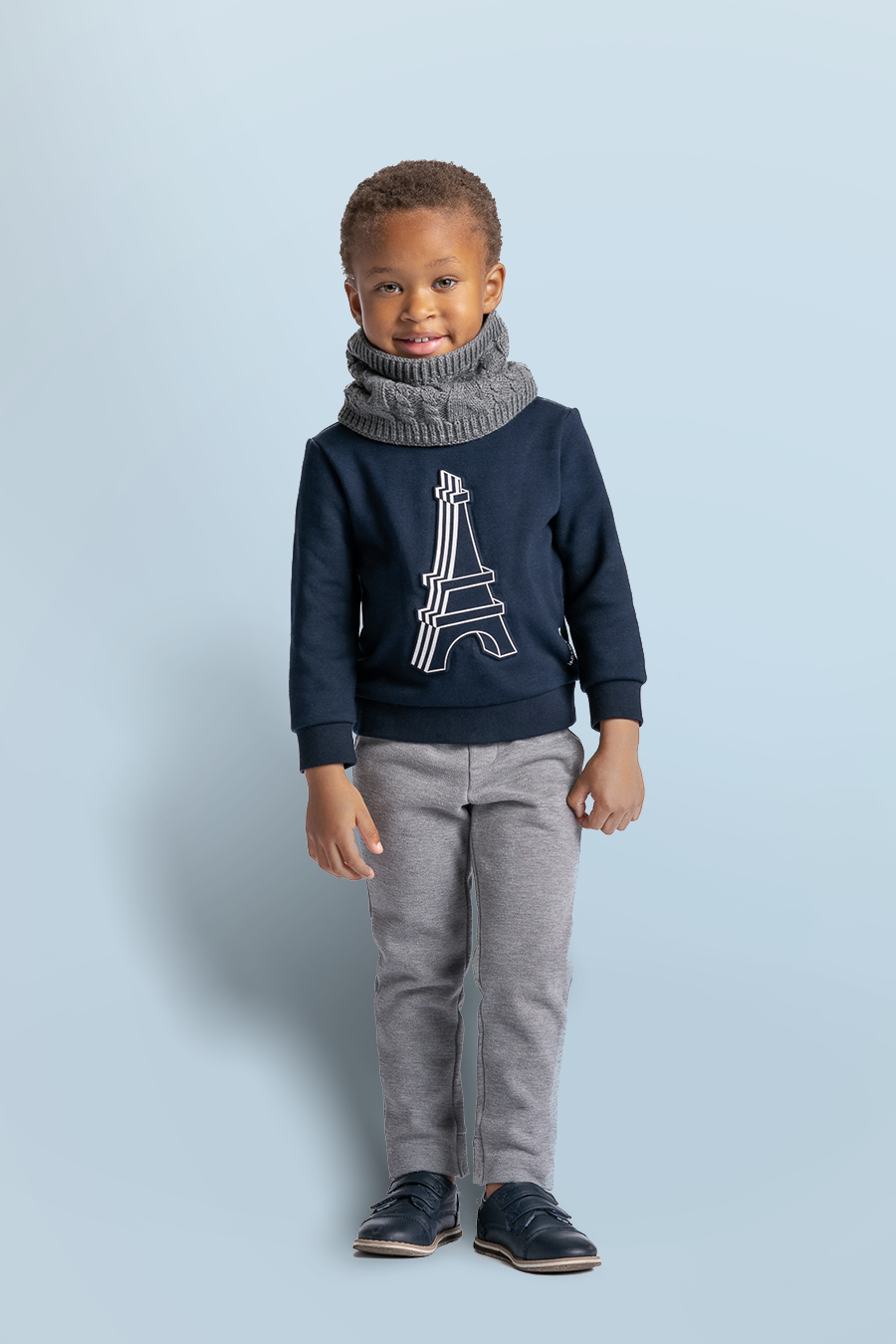 Bandeau Scarf--Heather Grey