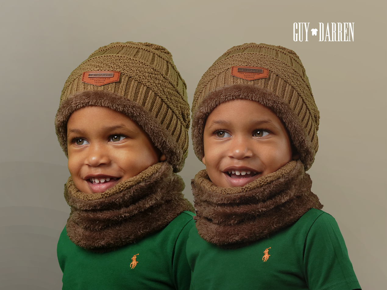 Reversible Scarf Set-Camel