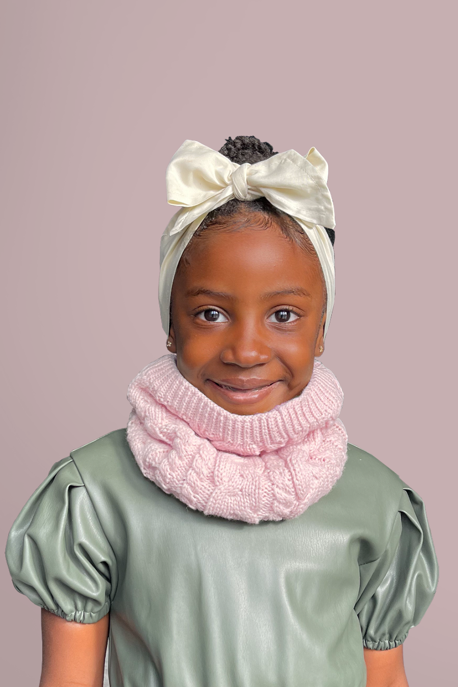 Bandeau Scarf--Blush