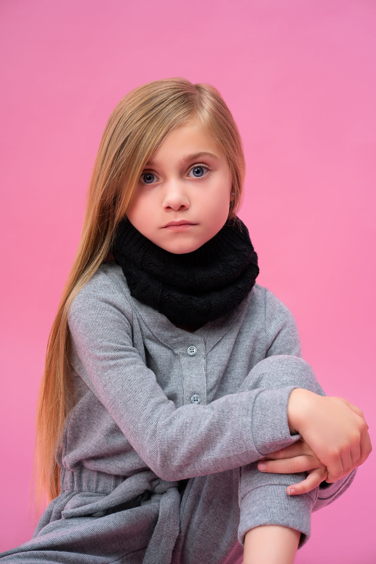 Bandeau Scarf--Black