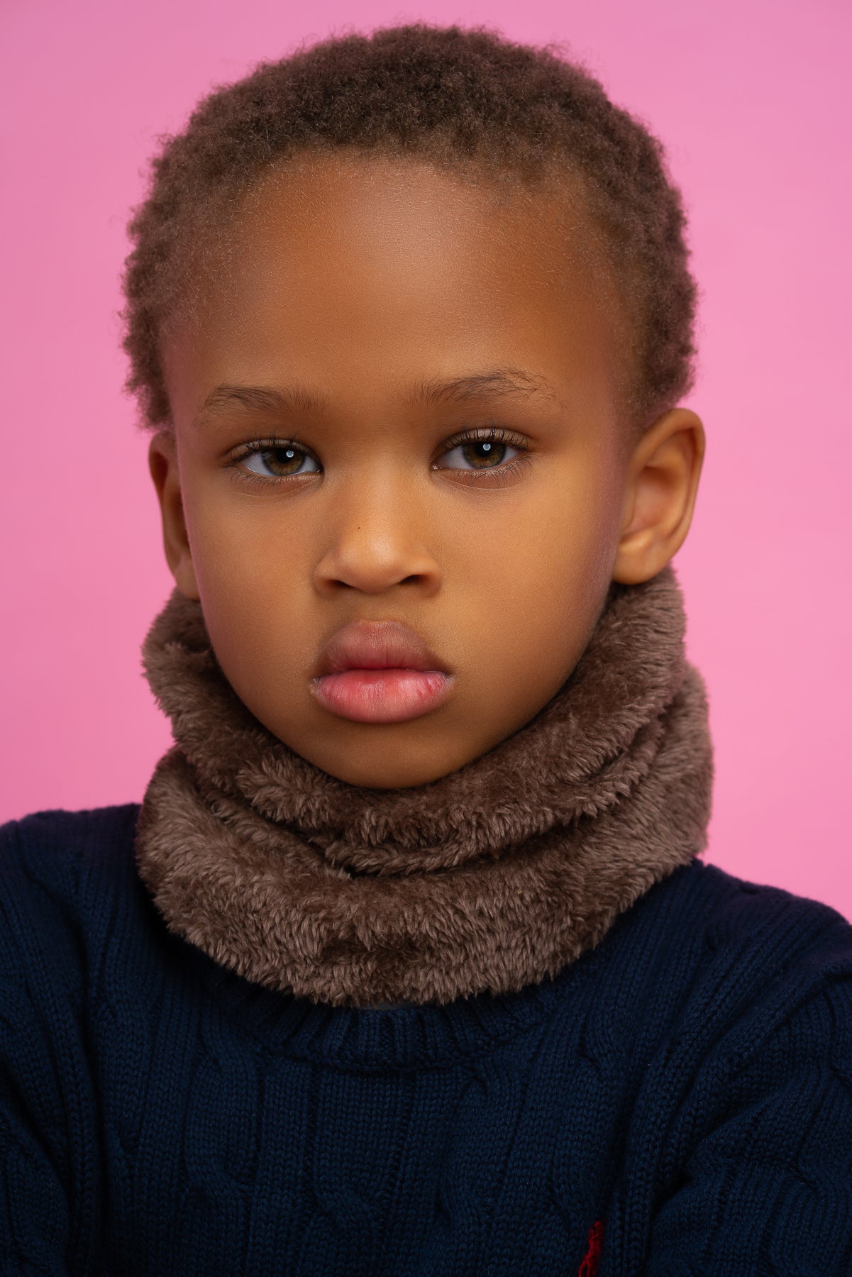 Reverse Scarf Set-Camel
