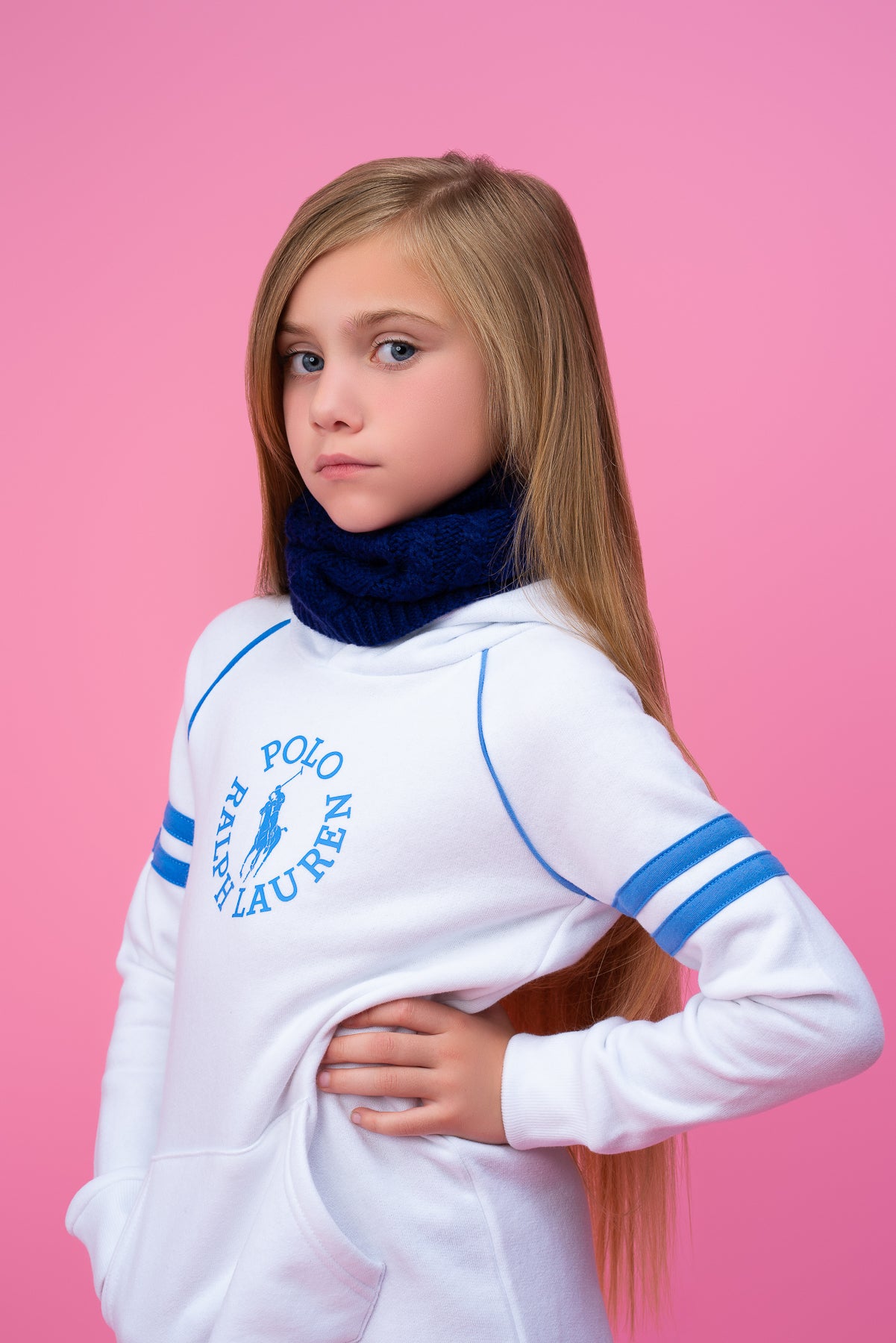 Bandeau Scarf--Cobalt