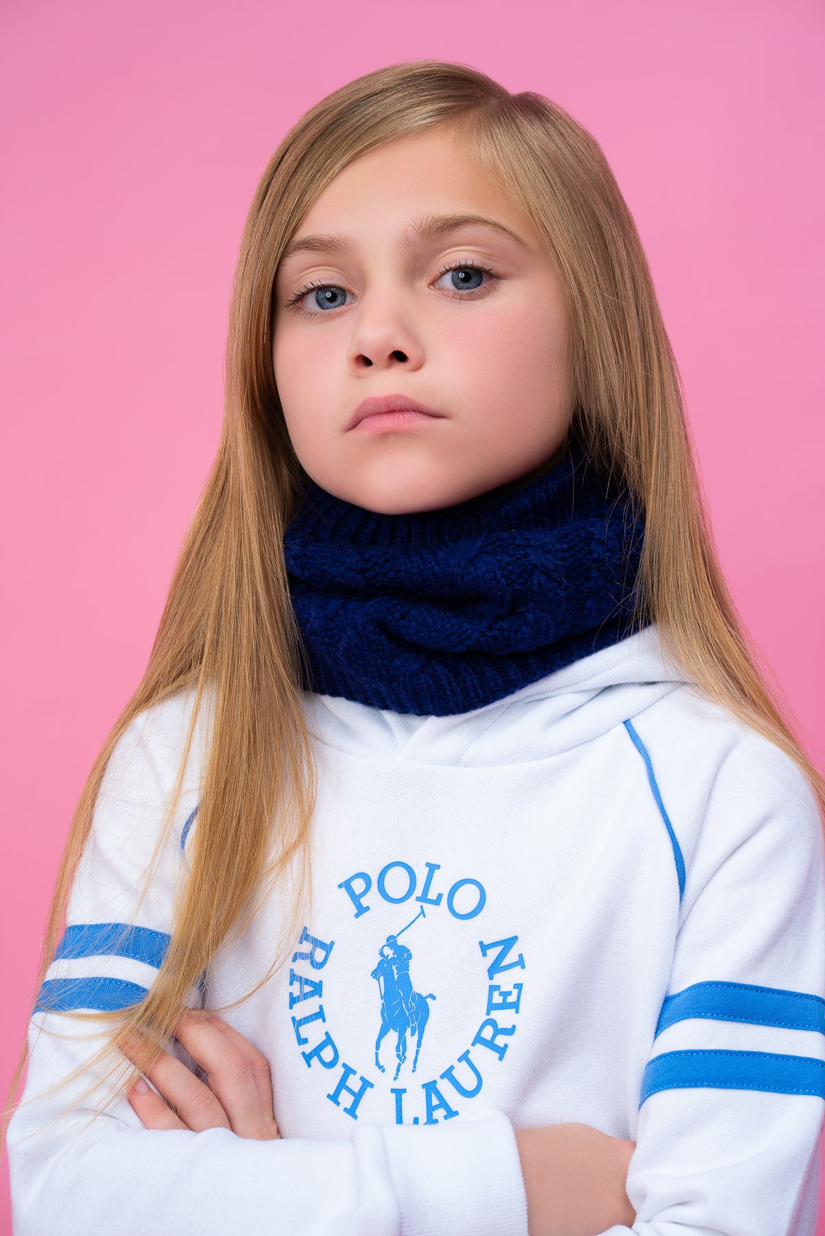 Bandeau Scarf--Cobalt