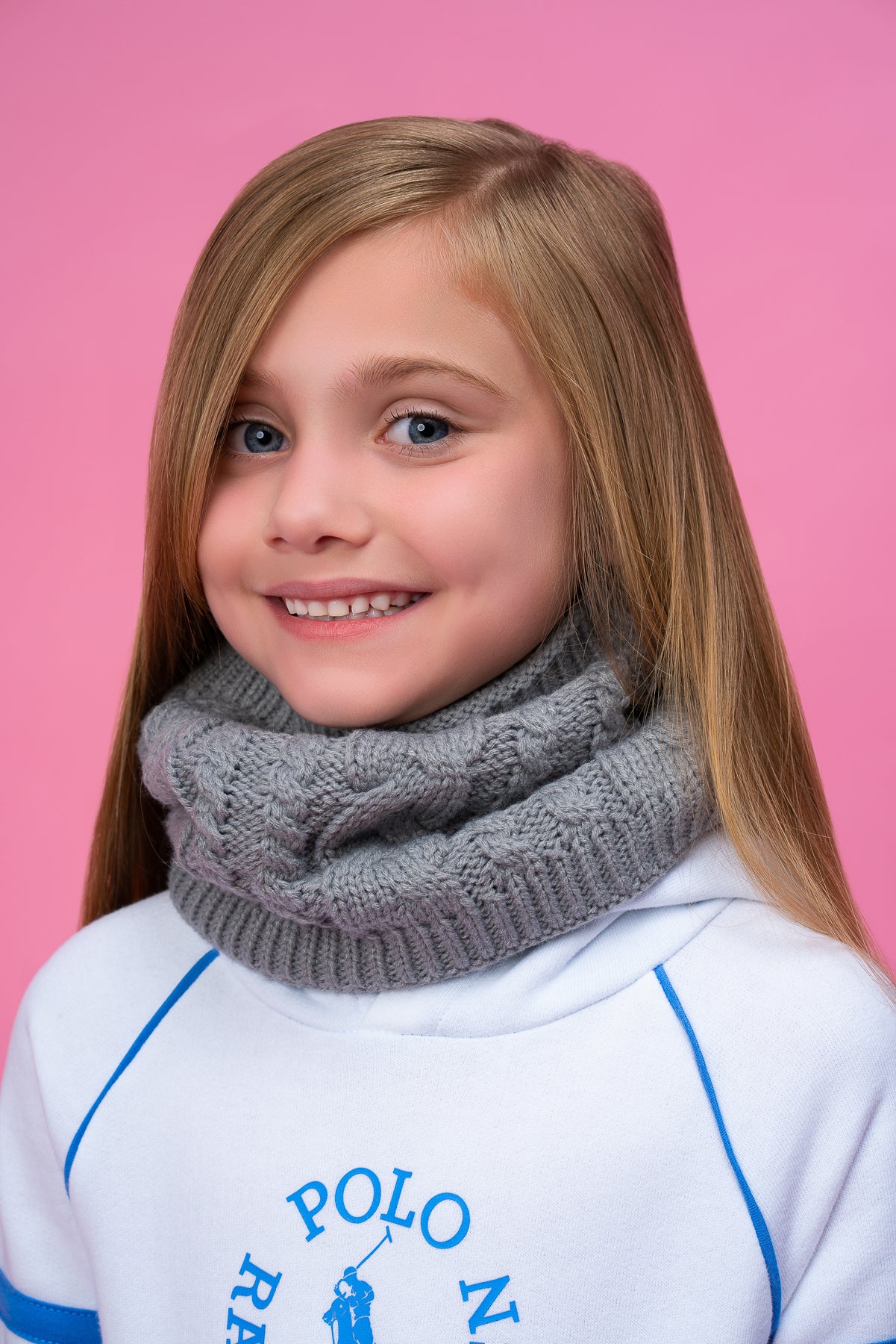 Bandeau Scarf--Heather Grey