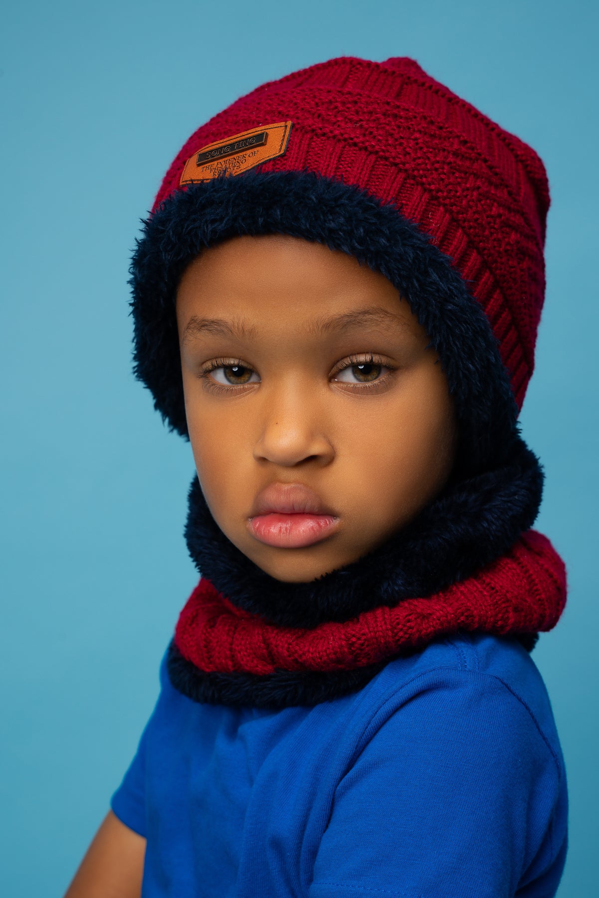 Scarf Set--Crimson