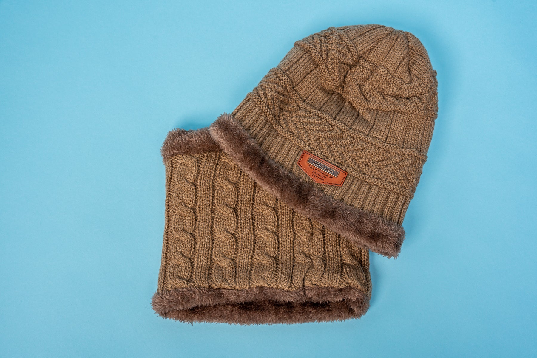 Scarf Set--Camel